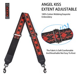 Angelkiss Purse Strap, 2" Cowhide Head Replacement Crossbody Adjustable Handbag Strap Wide Strap