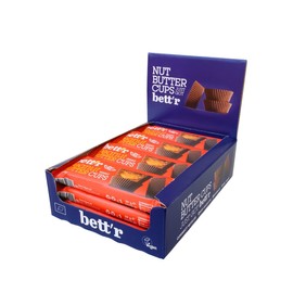 Bett’r Bio Peanut Butter Cups. 100% Vegan, Gluten Free and Lactose Free - 12 x 39 g
