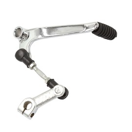 A ABSOPRO Motorcycle Gear Shifter 26cm Shift Lever Pedal Metal Silver Tone