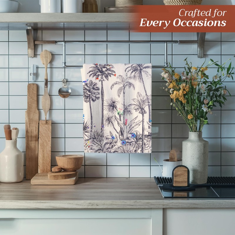 Maison d' Hermine Amarante 100% Cotton Set of 3 Multi-Purpose