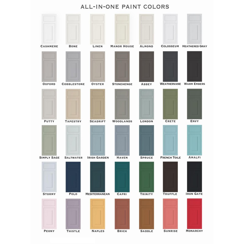 ALL-IN-ONE Paint, Durable cabinet and furniture paint. Built in primer