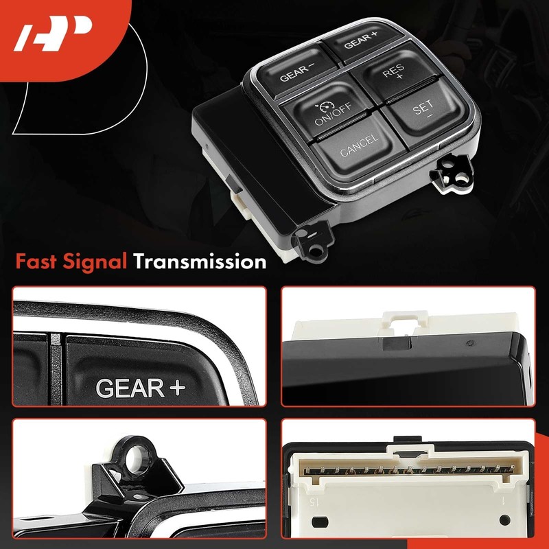 A-Premium Steering Wheel Mounted Cruise Control Switch Buttons Compatible with