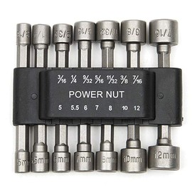 14Pcs Power Nut Driver Drill Bit Set, 1/4” Hex Socket Adapter Bolt Drivers Repairing Tool Kit, Suitable for Quicker Change Chuck, Electric Screwdriver, Hand Drill, Pneumatic Drill, Lithium Drill