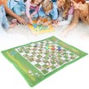 60x45cm Ground Mat Snake Ladder Chess, Washable Folding NonWoven Fabrics