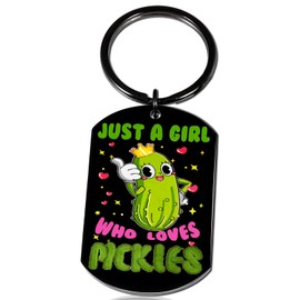 AOBIURV Easter Basket Stuffers For Girls Pickles Keychain Gift Pickle Gifts For Women Girl Pickles Lovers Gift Birthday Mothers Day Pickle Presents Christmas Stocking Stuffers for Teen Girls