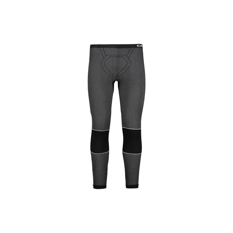 CMP - Pantalone 3/4 senza cuciture da uomo, Nero, XLXXL