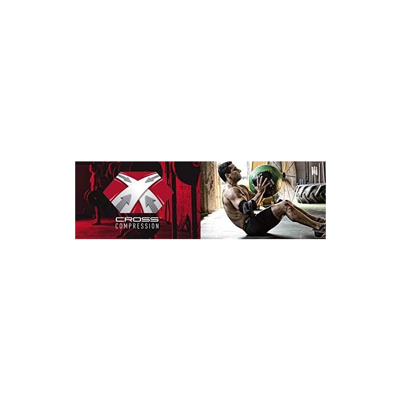 McDavid Mcdavid Cross Compression Shorts, Men's Boxer Brief, Large Black