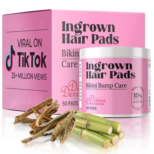 Divine Derriere Ingrown Hair Pads with AHA + BHA –