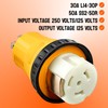 HHENGYISOUL 30A L14-30P to 50A SS2-50R RV Generator Adapter,50 amp