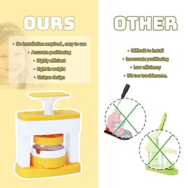 KEGOZ Button Maker Machine, 55mm Badge Maker Machine, DIY Badge Punch Press Set with Circle Cutter & 48 Button Parts, Round Pin Maker Machine for Kids and Crafting Projects