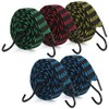 5Pcs Bungee Cords with Hooks, IKR Bungee Straps 2m/6.6ft Long