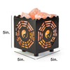 CRYSTAL DECOR Himalayan Pink Salt Lamp Basket & Dimmer Cord