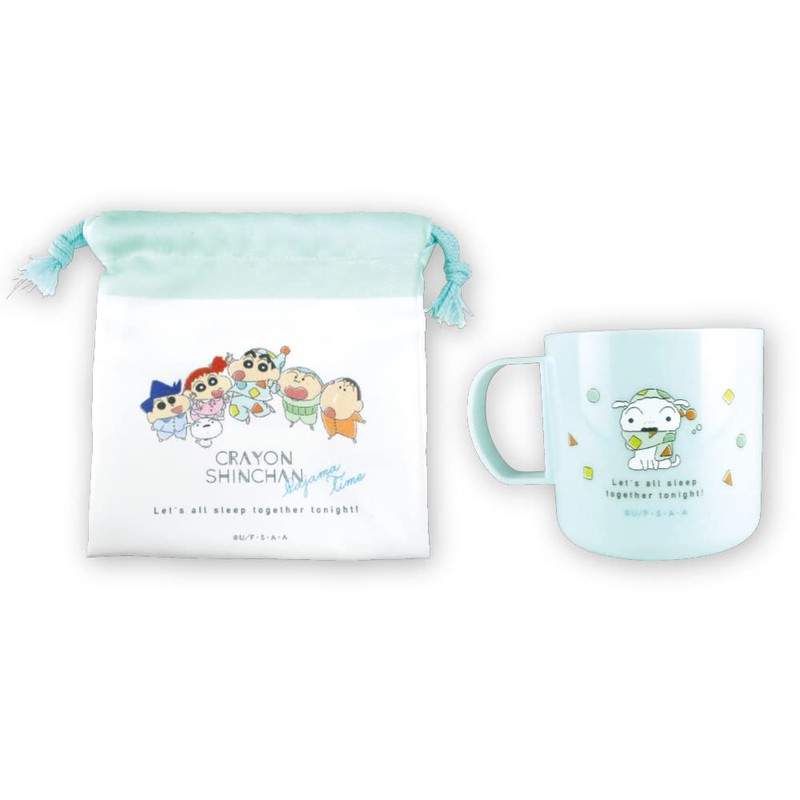 Tees Factory KS-5526465PT Crayon Shin-chan Plastic Cup & Drawstring Set,