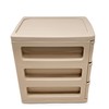 3 Drawers Plastic Desktop Storage Unit with Drawers, Stationary Arts