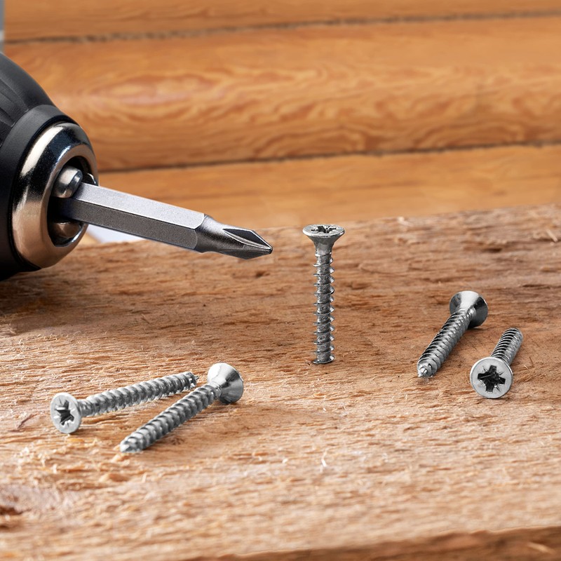 Mr. Pen- Wood Screws Assortment Kit, 152 pcs, Silver, Phillips