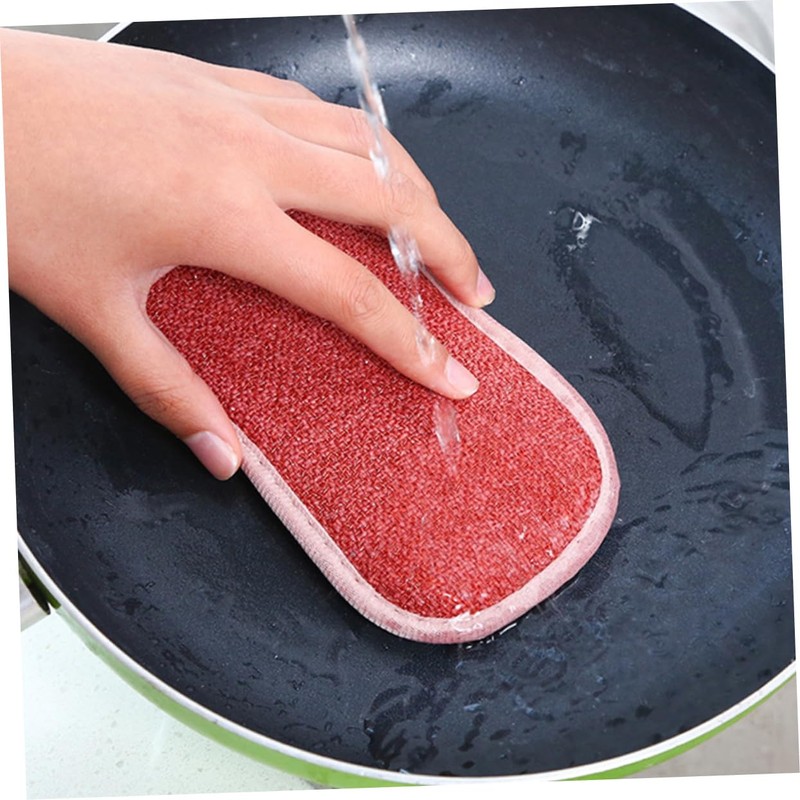 Outanaya Set of 4 Dishwashing Sponges Scrub Sponge Pads Dishcloth