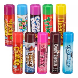 Taste Beauty Cereal Flavored Lip Balm Pack Of 10 Lucky Charms Cocoa Puffs Honey Nut