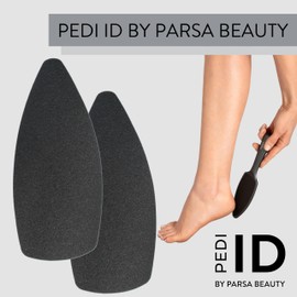 PARSA Beauty Replacement File Blades for Our Callus File - (Pack of 2) Smooth Feet - Professional File Blades for Your Home Foot Care - Comfortable Grey Callus File for Everyone