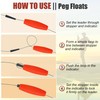Peg Floats for Catfish Fishing Bobbers,Fishing Cigar Foam Bobber for