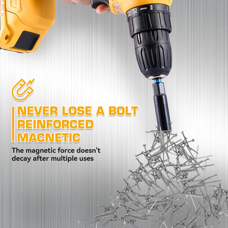 KOOPOOL Magnetic Impact Nut Driver Set, Metric & SAE Driver