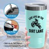 Dirt Bike Teal Edition Tumbler 20oz - The Dirt Lane