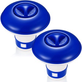 2 Pcs 5 Inch Floating Chlorine Tablets Dispenser, Floating Chlorine Granules Tablets Floater Dispenser for Hot Tub Paddling Swimming Pool Spa Water Parks