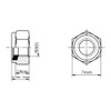 M4 Nylock Nuts Nylon Insert Locking Nuts Zinc Plated DIN