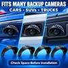 4PCS Curved Carbon Fiber Backup Camera Rain Shield for Commuting