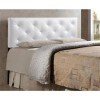 Bowery Hill Modern Faux Leather Tufted King Panel Headboard in