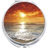 NewCharms Orange Sunset Beach Compact with Mirrors - Perfect for