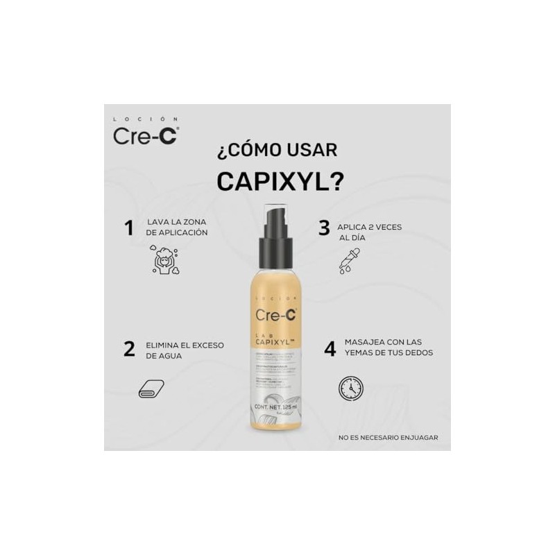 Cre-C Loción Regeneradora Capilar Anticaida de Cabello Lab Capixyl De125