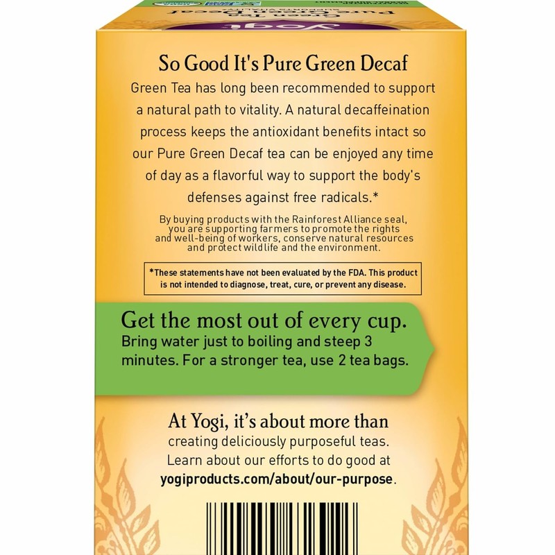 Yogi Tea - Green Tea Pure Green Decaf (6 Pack)