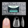 LEYKOSH-Puntas de uñas ovaladas redondas cortas, 216 piezas de uñas