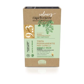Helan Capelvenere Colours - Blonde Hair Dye Permanent, Gentle Formula 9.3 Very Light Golden Blonde - Natural Hair Dye Easy to Use, Odourless, Excellent Coverage - Ammonia and Alcohol Free Hair Colour