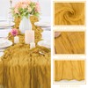 Mustard 35 x 120 Inches Long Cheesecloth Table Runner 10FT