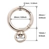 BIKICOCO Spring Gate Ring with Swivel Loop O-Ring Clasp Push