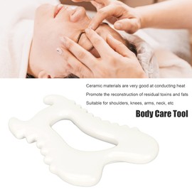 Gua Sha Massage Scraping Tool, Ceramic, Anti-Static, Good Thermal Conductivity, Tissue Mobilization, Sports, Stainless Steel Tools, Massage for Back, Legs, Arms, Gentle