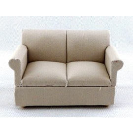 Dollhouse Hessian Classic Modern Sofa Miniature Living Room Furniture 1:12