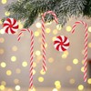 GuassLee 60Pcs Candy Canes Christmas Tree Decorations-Plastic Peppermint Candy Cane