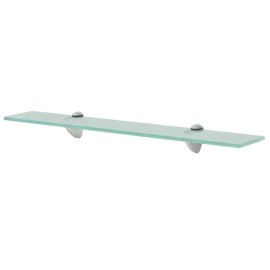TREATLIFE HOME Modern Floating Glass Shelf for Home Display, Clear Tempered Glass, 23.6" x 7.9", Easy to Assemble