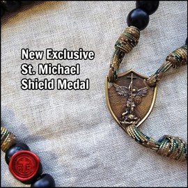 Rugged Rosaries - Soldier Paracord Rosary in Military Camo - Strongest Rosaries