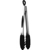 Mastrad Pinzas de acero inoxidable y silicona de 12 pulgadas