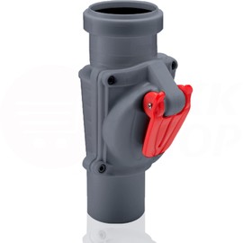 Backflow Valve Backflow Valve DN50 White Grey Vertical KG HT Pipe