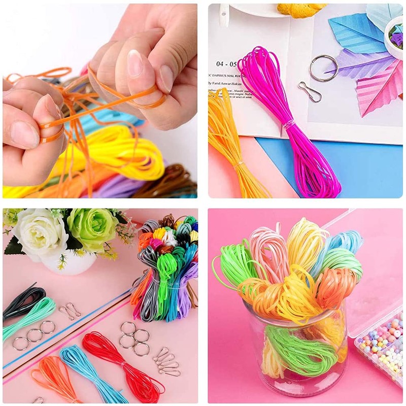 20 Bundles Scoubidou Craft Set, Scoubidou Braided Cords, Scoubidou Ribbons,