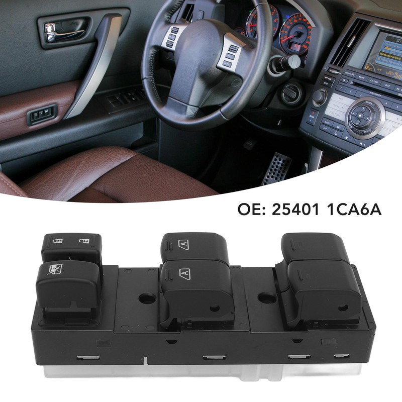 Power Window Switches 25401 1CA6A Window Button Glass Lift Switch