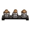 Out of the blue 190131 Polyresin Figurines on Wooden Bench