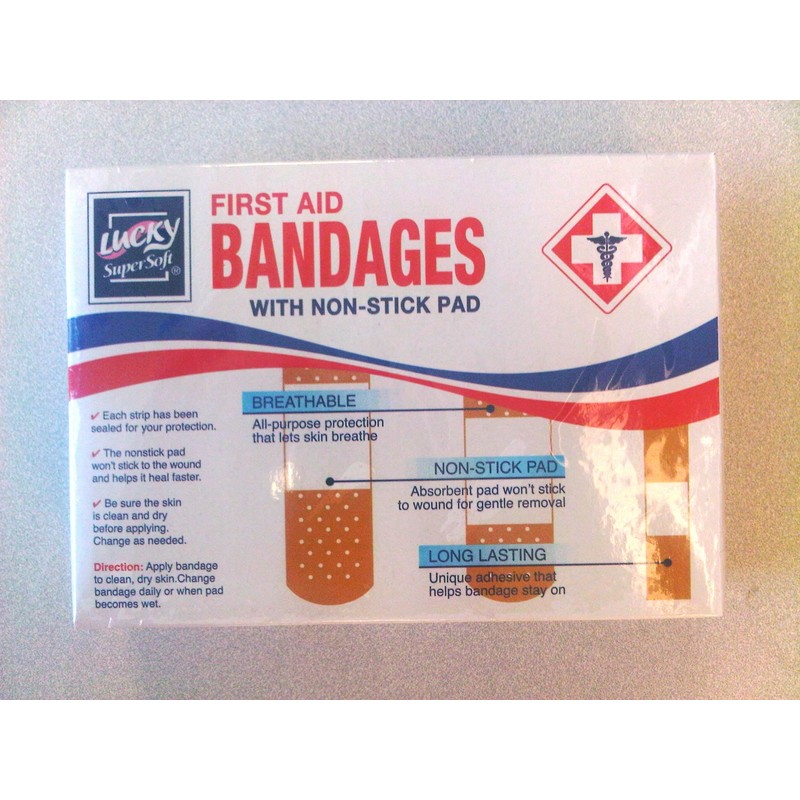 Lucky Super Soft First Aid Bandages, 100 Count