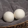 Laundry 360 6 Pack Wool Dryer Ball Set with Canvas