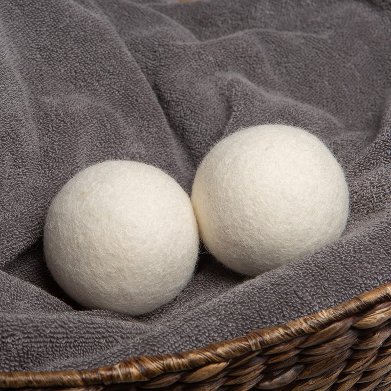 Laundry 360 6 Pack Wool Dryer Ball Set with Canvas