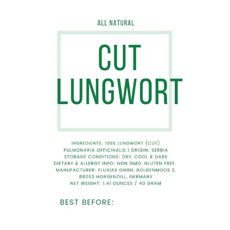 Lungwort Herb - Cut, Dried & Natural Lungwort (Pulmonaria Officinalis)